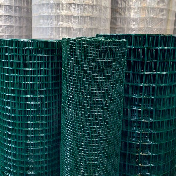 tela soldada para cercamento revestida com PVC verde