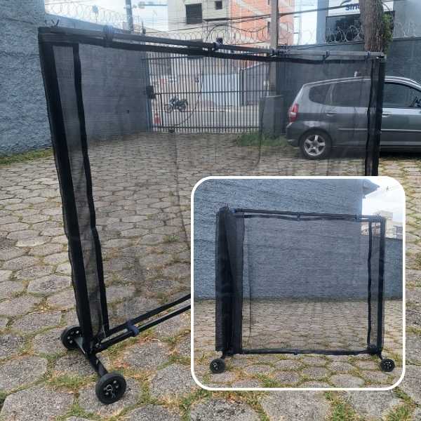 protetor de roçagem retrátil com rodinhas