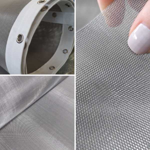 Tela de aço inox para peneira vibratória com malha precisa, utilizada em processos industriais de peneiramento e filtragem, garantindo alta resistência e durabilidade